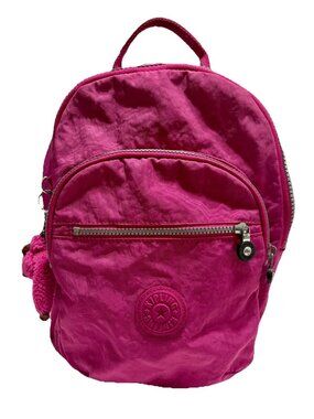 KIPLING Pink Laptop Backpack ~ Multiple Compartments